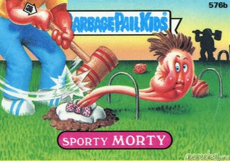 Sporty MORTY Funny Decal Name Sticker