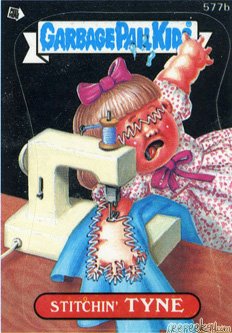 Stitchin TYNE Funny Decal Name Sticker