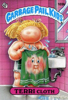 TERRI Cloth Funny Decal Name Sticker