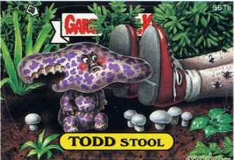 TODD Stool Funny Decal Name Sticker