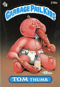 TOM Thumb Funny Decal Name Sticker