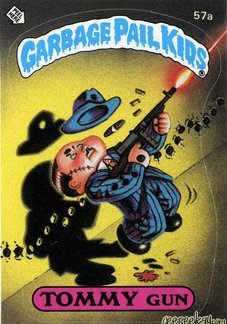 TOMMY Gun Funny Decal Name Sticker