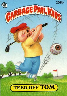 Teed Off TOM Funny Decal Name Sticker