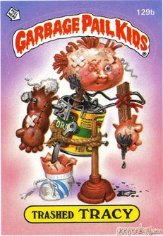 Trashed TRACY Funny Decal Name Sticker