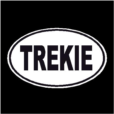 Trekie Oval Decal