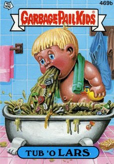 Tub O LARS Funny Decal Name Sticker