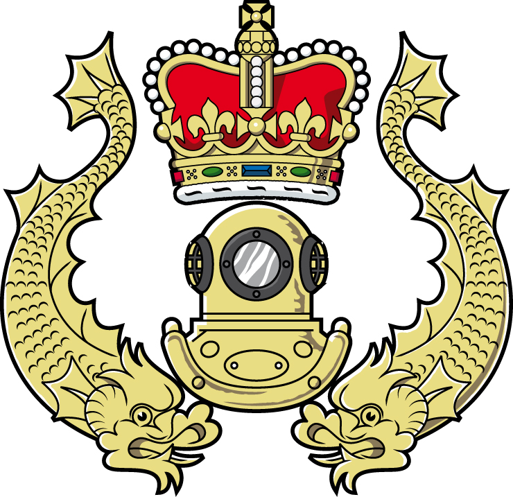 UK Dive Team Logo Military Sticker