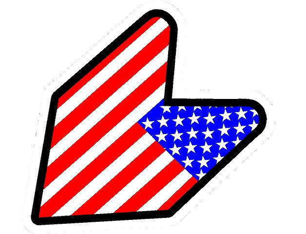 USA JDM Badge Sticker