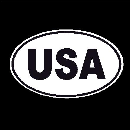 USA Oval Decal