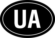 Ukraine Oval Euro Sticker