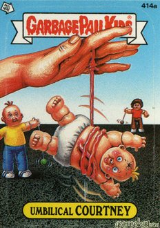 Umbilical COURTNEY Funny Decal Name Sticker