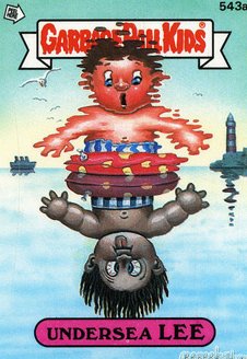 Undersea LEE Funny Decal Name Sticker