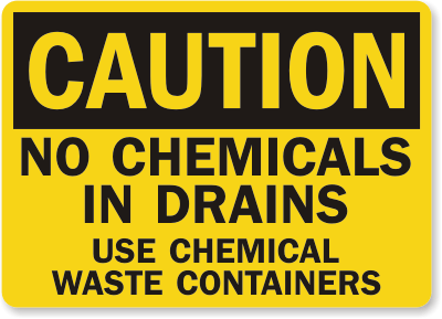 Use Waste Containers Caution Sign