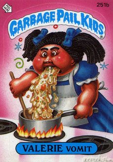 VALERIE Vomit Funny Decal Name Sticker