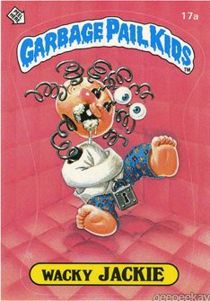 Wacky JACKIE Funny Decal Name Sticker