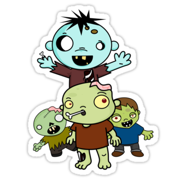Walking Dead Zombie Sticker 23