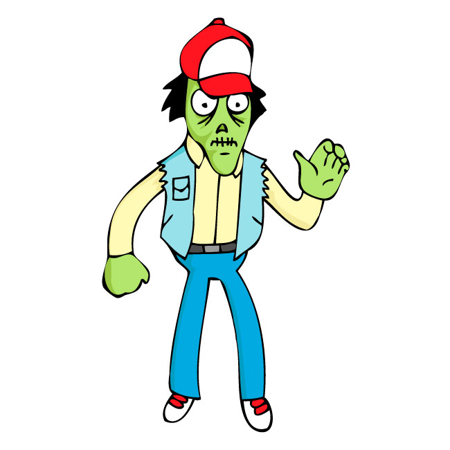 Walking Dead Zombie Sticker 39