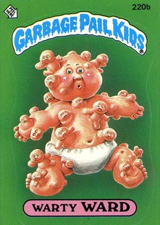 Warty WARD Funny Decal Name Sticker