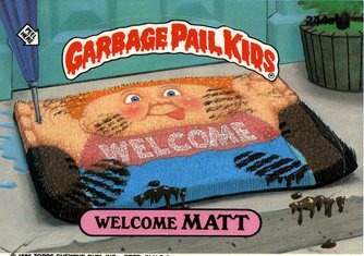 Weclome MATT Funny Decal Name Sticker