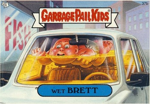 Wet BRETT Funny Decal Name Sticker