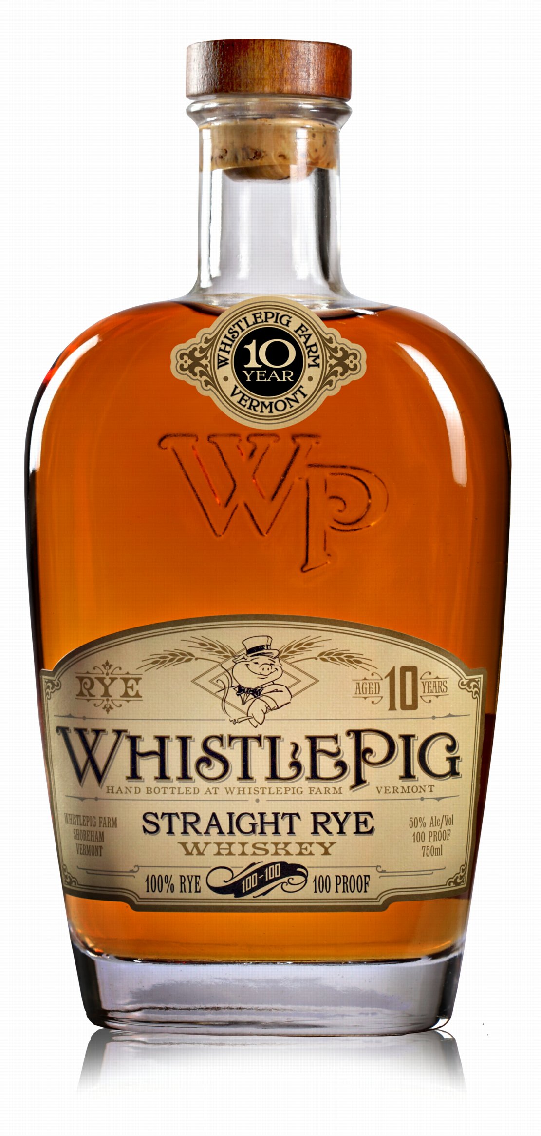Whistlepig Straight Rye Whiskey Bottle Sticker