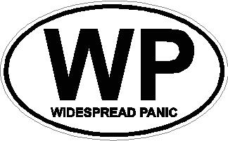 Widespread Panic WP Oval Sticker
