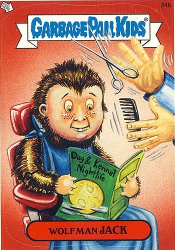 Wolfman JACK Funny Decal Name Sticker