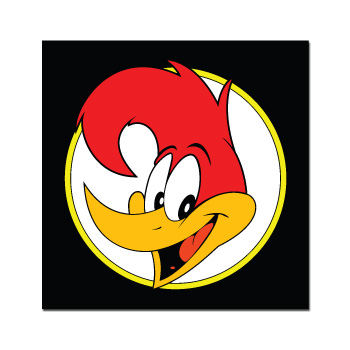 Woody Wood Pecker Circular Sticker