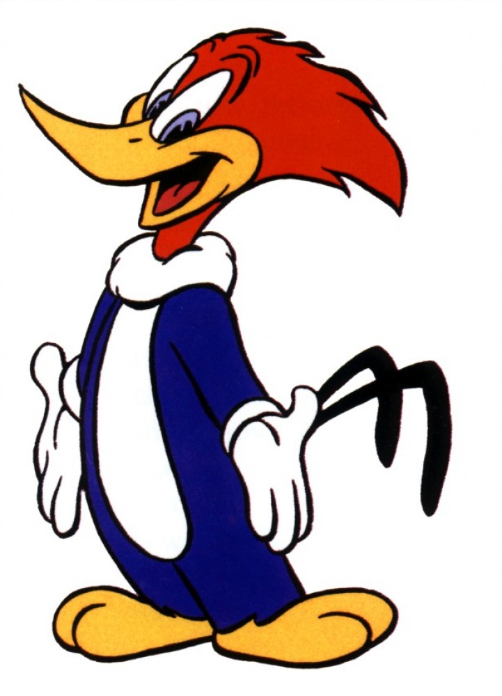 Woody woodpecker original color sticker 66