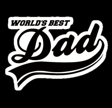 worlds best dad Funny Guy Sticker