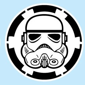 STORMTROOPER ROUND STICKER