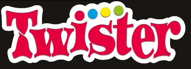 TWISTER GAME LOGO STICKER
