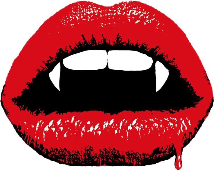 VAMPIRE Bite Color zombie Sticker 2