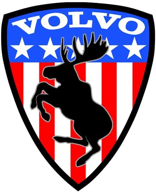 Volvo Prancing Moose Logo Decal Sticker USA