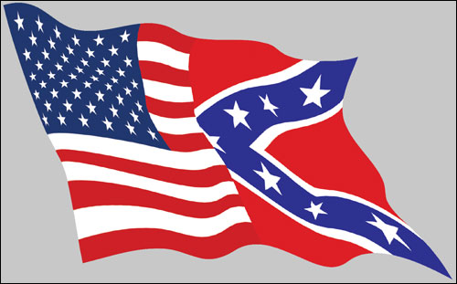 WAVING_Half_USA_American_Half_Rebel_Flag_sticker