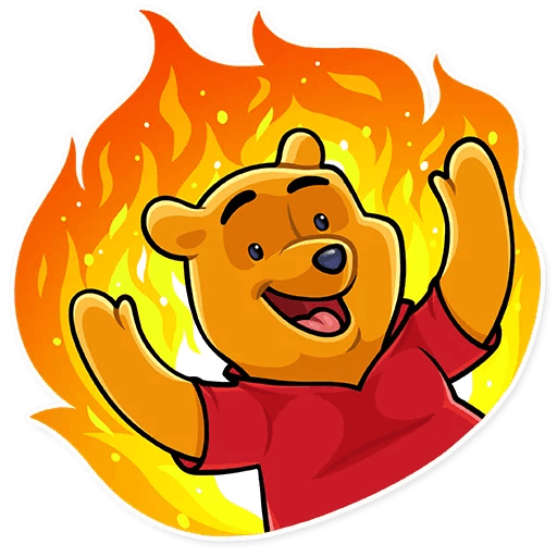 Winnie the Pooh Funny Cartoon Sticker Decal 08