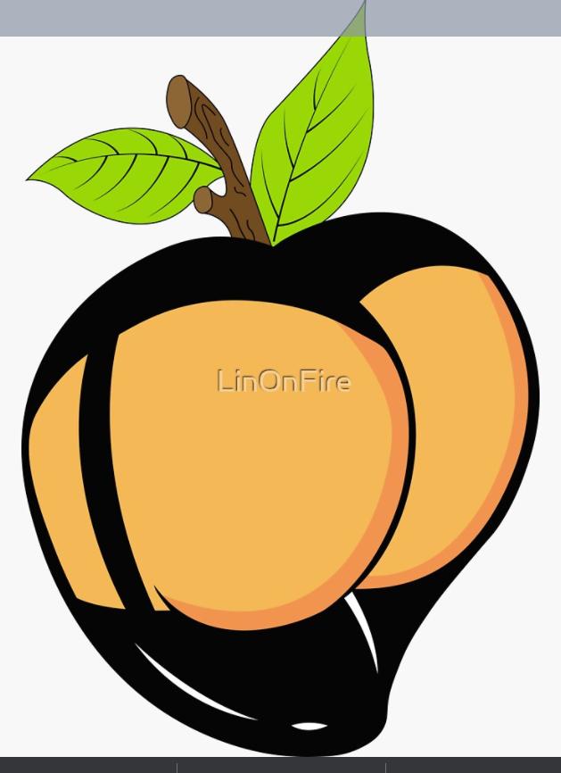 XXX SEXY PEACH STICKER