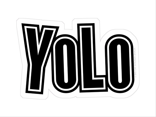 YOLO funny sticker