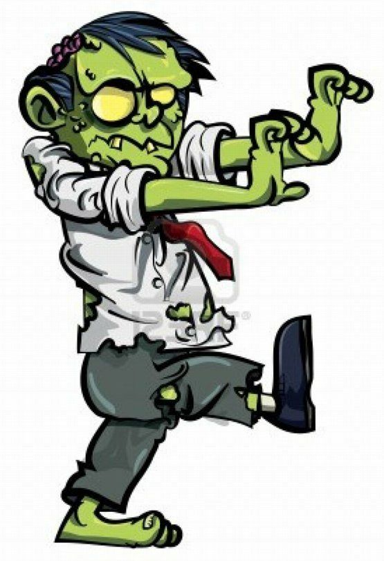 ZOMBIE ONE SHOE WALKING STICKER
