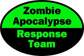 ZOMBIE RESPONSE STICKER as displayed 5