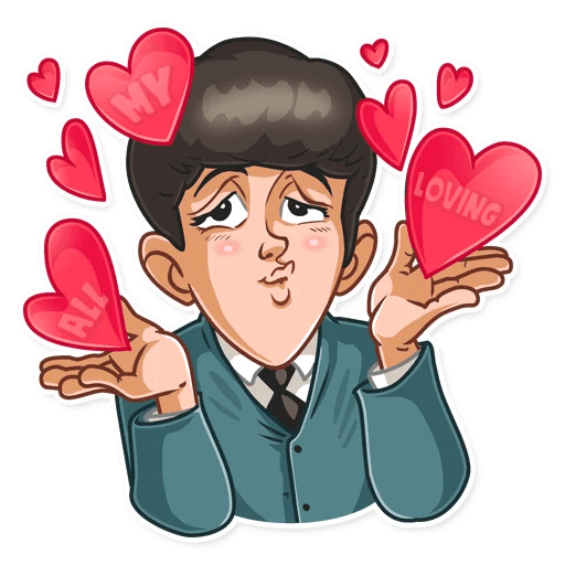 the beatles music group sticker 3