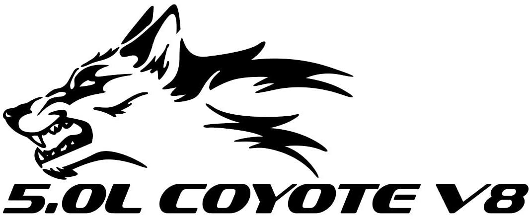 tribal wolf design vinyl car graphic sticker 4.0L COYOYE V8 left