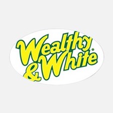 wealthy white sticker_oval