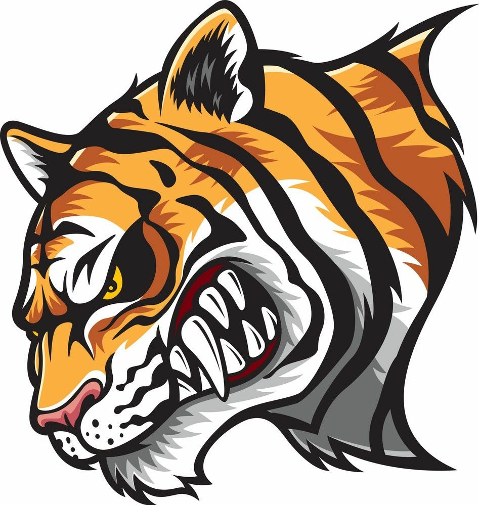 wild animal tiger sticker 2