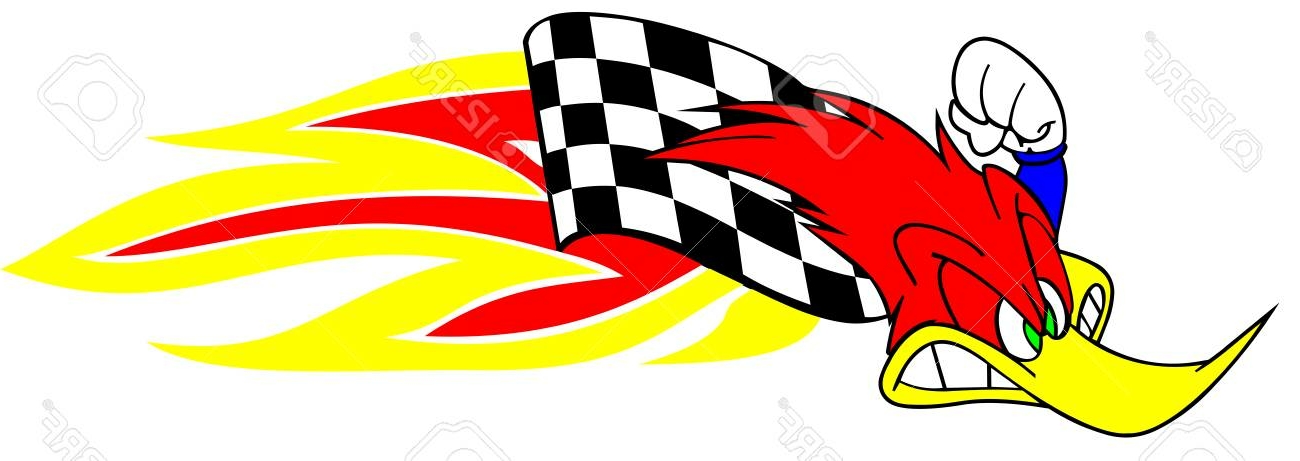 woody-woodpecker-speedy-race sticker RIGHT
