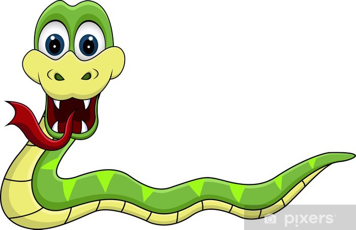 wormy-snake-cartoon sticker
