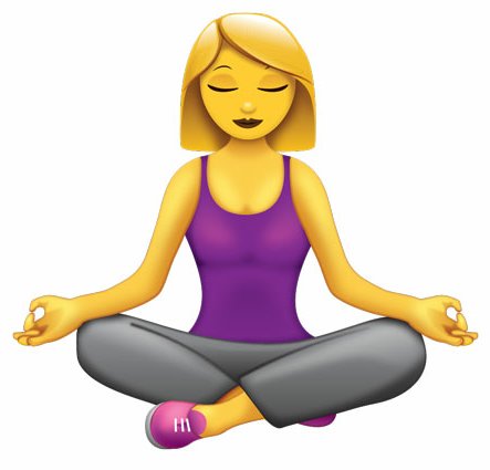 yoga woman emoji