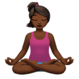yoga woman medium emoji