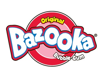 BAZOOKA BUBBLE GUM CANDY LOGO STICKER