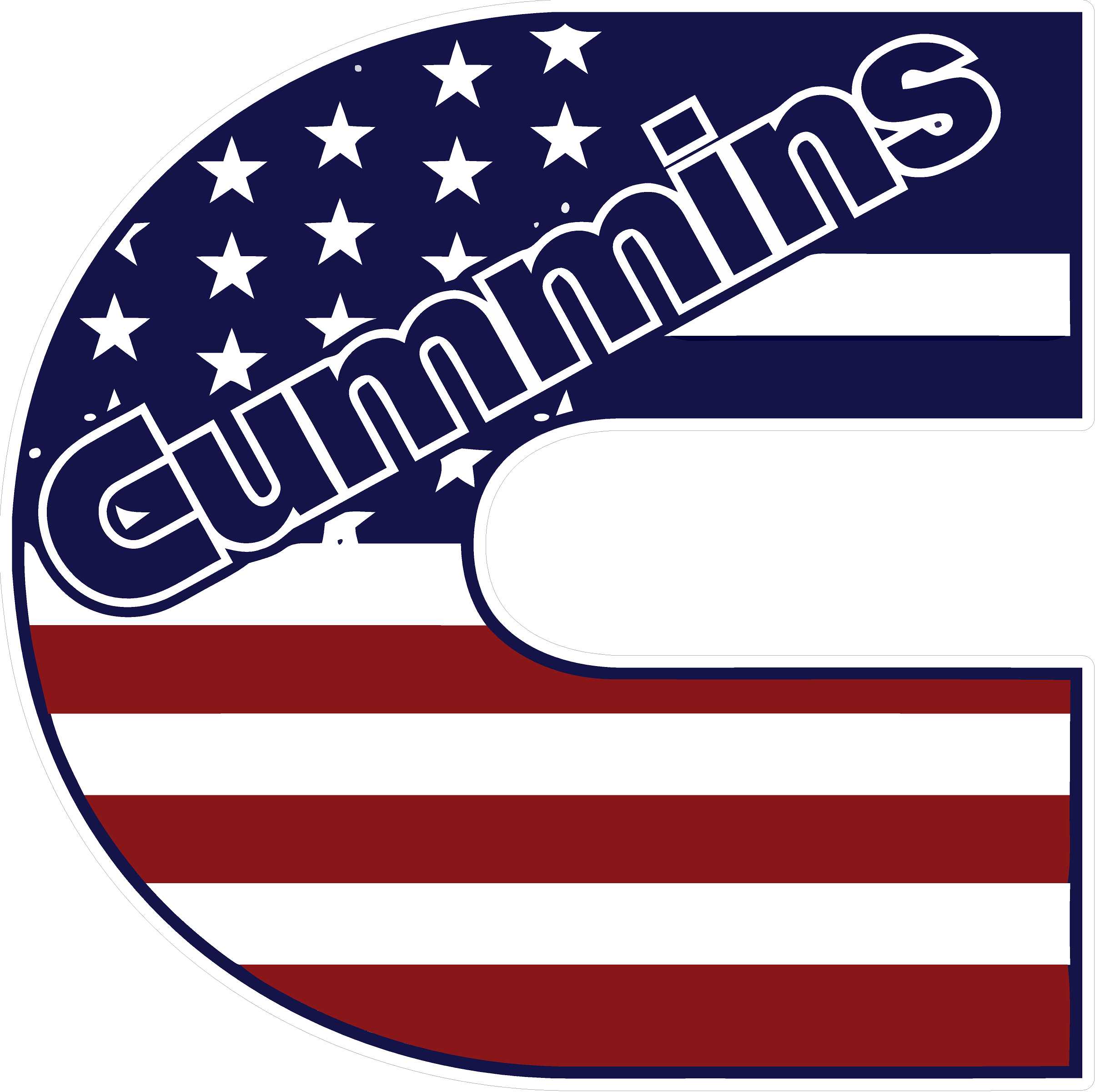 CUMMINS USA LOGO STICKER